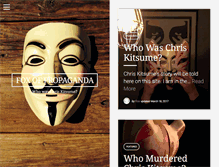 Tablet Screenshot of foxofpropaganda.com